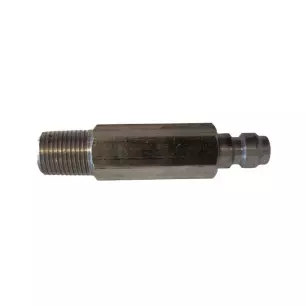 8mm QUICK DISCONNECT PLUG ADAPTER WITH AIR FILTER, LONG STAINLESS STEEL 1/8" NPT