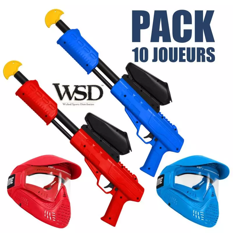 PACK RENTAL LANCEUR ENFANT BLASTER FIELD 10 JOUEURS