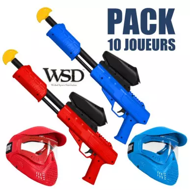 PACK RENTAL LANCEUR ENFANT BLASTER FIELD 10 JOUEURS